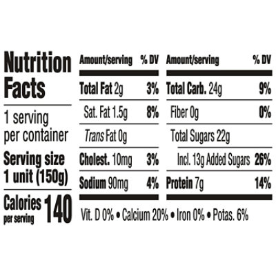 Dannon Low Fat Non-GMO Project Verified Coffee Yogurt - 5.3 Oz - Image 3
