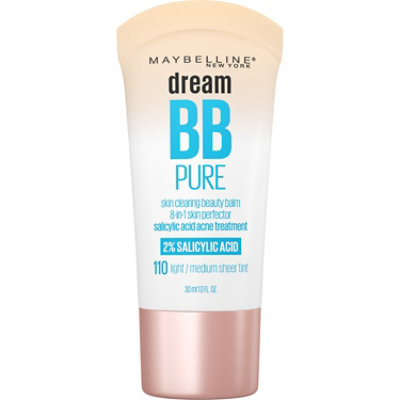 Maybelline Dream Pure BB Cream 8-in-1 Skin Perfector Light/Medium - 1 Fl. Oz. - Image 1