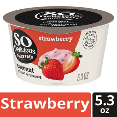 So Delicious Dairy Free Strawberry Coconut Milk Yogurt Cup - 5.3 Oz - Image 1