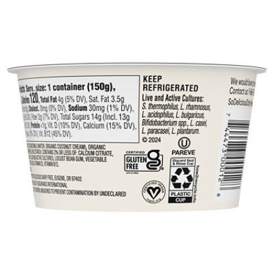 So Delicious Dairy Free Strawberry Coconut Milk Yogurt Cup - 5.3 Oz - Image 2