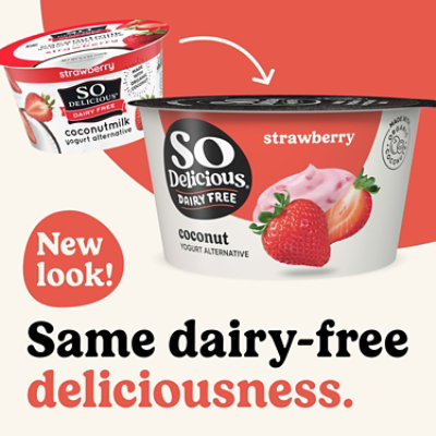 So Delicious Dairy Free Strawberry Coconut Milk Yogurt Cup - 5.3 Oz - Image 4