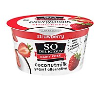 So Delicious Dairy Free Yogurt Alternative Coconutmilk Strawberry - 5.3 Oz