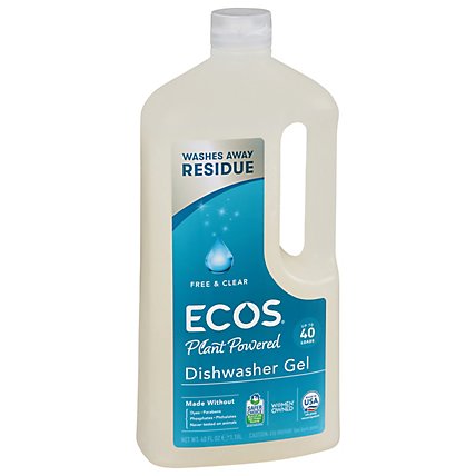 ECOS Wave Dishwasher Gel Free & Clear Jug - 40 Fl. Oz. - Image 1