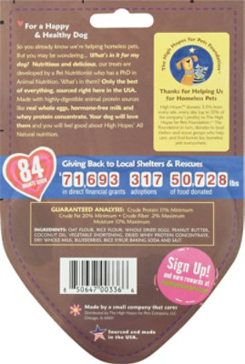 High Hopes Dog Treats All Natural Baked XOXO Peanut Butter & Blueberry Pack - 1.75 Oz - Image 5