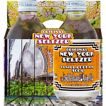 Original New York Seltzer Soda Vanilla Cream - 4-10 Fl. Oz. - Image 2