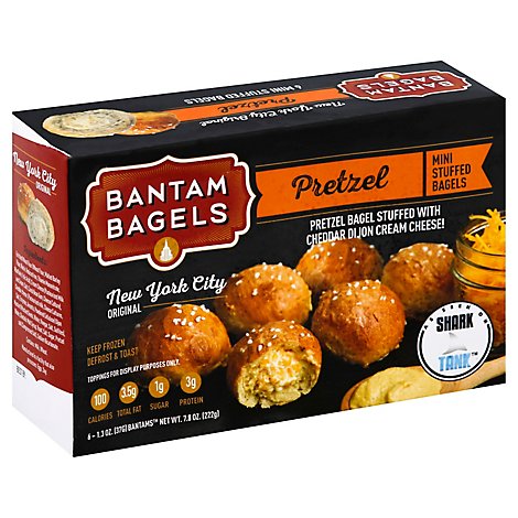 Bantam Bagels Bagels Mini Stuffed Hot Pretzel - 6-1.3 Oz - Tom Thumb