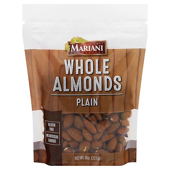 Mariani Whole Natural Snack Almonds - 8 Oz