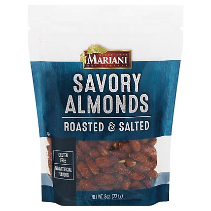 Mariani Roasted And Sea Salt Snack Almonds - 8 Oz - Image 2