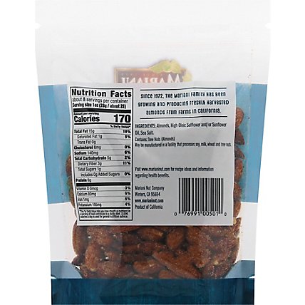 Mariani Roasted And Sea Salt Snack Almonds - 8 Oz - Image 5