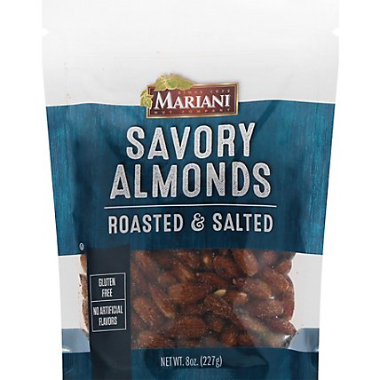 Mariani Roasted And Sea Salt Snack Almonds - 8 Oz - Image 1