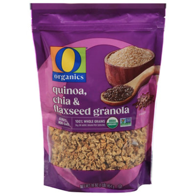 O Organics Organic Granola Chia Flax Quinoa - 16 Oz