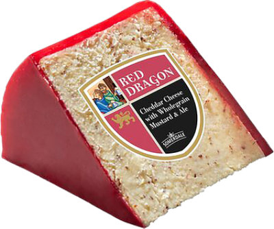 Somerdale Cheese Cheddar Red Dragon Welsh Red Wax - Image 1