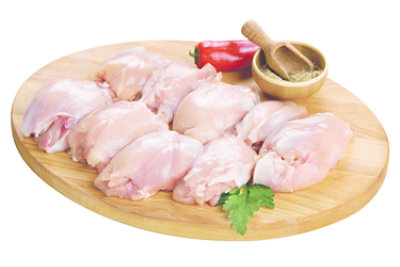 Meat Counter Chicken Thighs Boneless Skinless 20 Pound Box