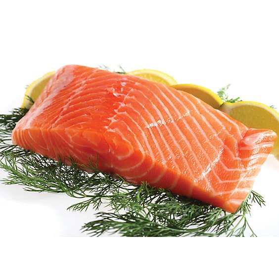 Seafood Atlantic Salmon Filet Skin On 7 Oz 1 Count - Each