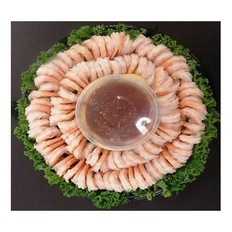 Seafood Counter Shrimp Double Ring Tray Service Case