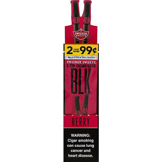 Swisher Sweets Black Berry Tip Cigarillo 2f.99 - Case