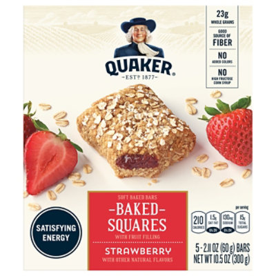 Quaker Breakfast Squares Strawberry - 5-2.11 Oz