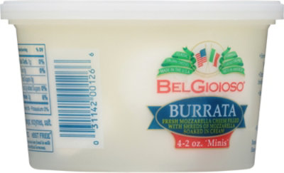 BelGioioso Fresh Mozzarella Cheese Burrata Cup 4-2oz Mini Balls - 8 Oz - Image 7