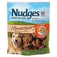 Nudges Natural Dog Treats Homestyle Made With Real Chicken Peas And Carrots - 16 Oz - Image 1
