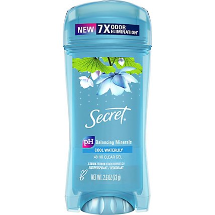 Secret Fresh Clear Gel Antiperspirant and Deodorant Waterlily Scent - 2.6 Oz - Image 2
