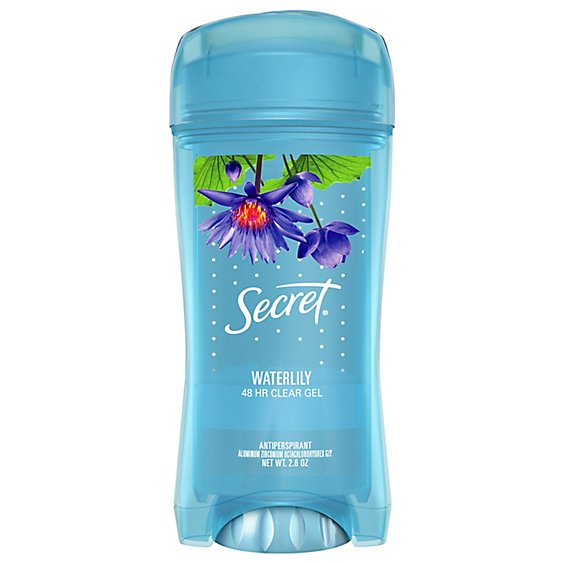 Secret Fresh Clear Gel Antiperspirant and Deodorant Waterlily Scent - 2.6 Oz