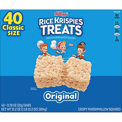 Rice Krispies Kids Snacks Treats Crispy Marshmallow Squares 40 Count - 31.2 Oz - Image 6