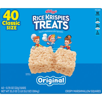 Rice Krispies Kids Snacks Treats Crispy Marshmallow Squares 40 Count - 31.2 Oz - Image 8