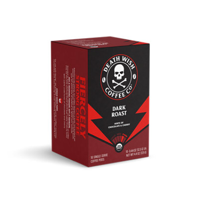 Death Wish Coffee Dark Roast Single-Serve Coffee Pods - 10 CT - Image 2