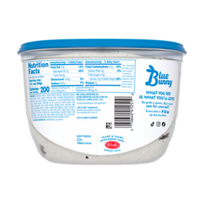 Blue Bunny Premium Cookies And Cream Frozen Dessert - 48 Fl. Oz. - Image 3
