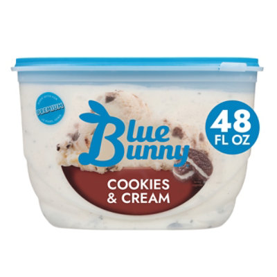 Blue Bunny Premium Cookies & Cream Frozen Dessert - 48 Fl. Oz.