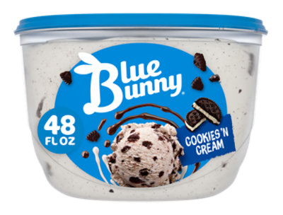 Blue Bunny Premium Cookies & Cream Frozen Dessert - 48 Fl. Oz.