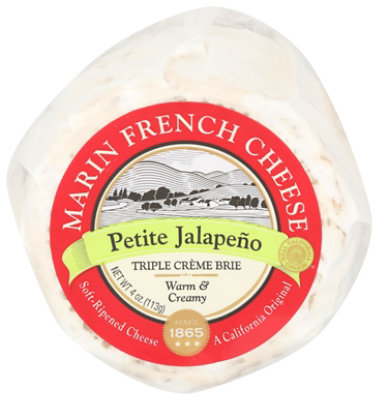 Marin French Petit Brie Jalapeno - 4 Oz