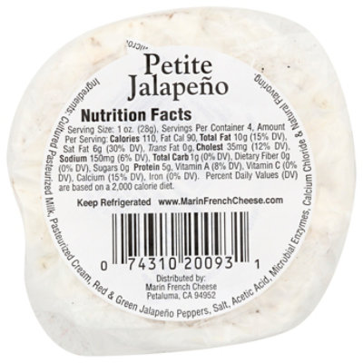 Marin French Petit Brie Jalapeno - 4 Oz - Image 2