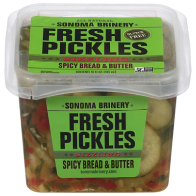 Sonoma Pickles Brinery Bread And Butter Spicy - 16 Oz