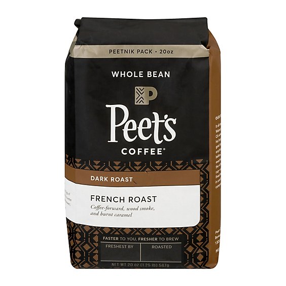 Peets Coffee Coffee Whole Bean Deep Roast French Roast - 20 Oz