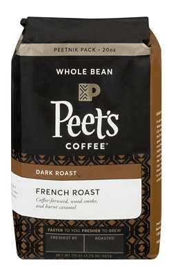 Peets Coffee Coffee Whole Bean Deep Roast French Roast - 20 Oz