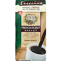 Teeccino Herbal Coffee Organic Caffeine-Free All-Purpose Grind Dark Roast French Roast - 11 Oz - Image 2