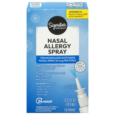 Signature Select/Care Nasal Allergy Spray Multi Symptom Original Strength 55mcg - 0.57 Fl. Oz. - Image 2