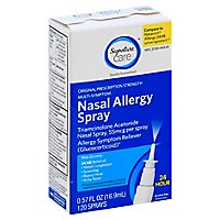 Signature Care Nasal Allergy Spray Multi Symptom Original Strength 55mcg - 0.57 Fl. Oz. - Image 1