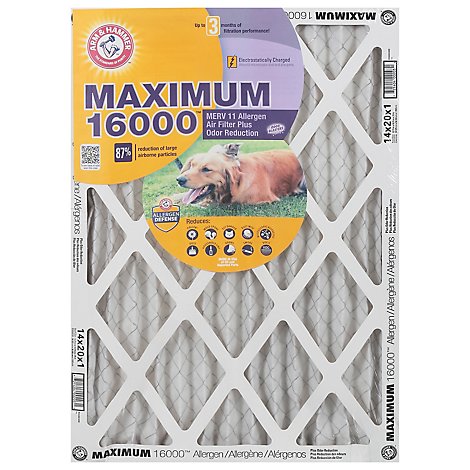 A&H Max Odor Filter 14x20x1 - Each