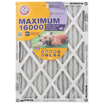 A&H Max Odor Filter 14x20x1 - Each