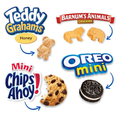 OREO CHIPS AHOY! Teddy Grahams Honey & Barnum's Animal Crackers Variety Pack - 30 Count - Image 3