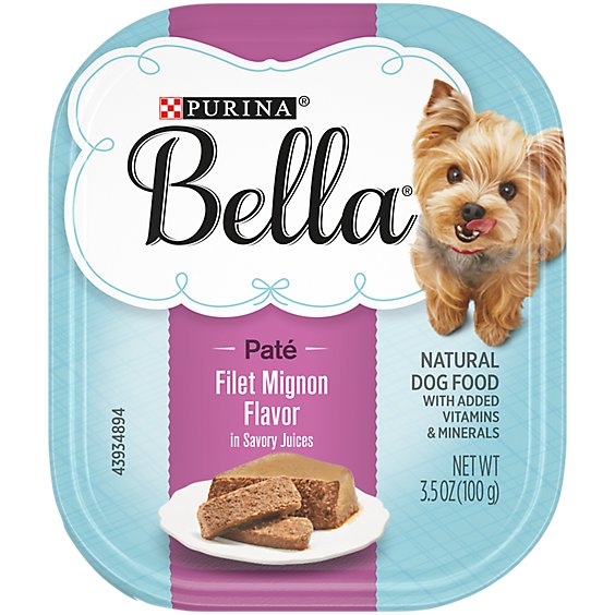 Purina Bella Savory Juices Filet Mignon Flavor Wet Dog Food - 3.5 Oz