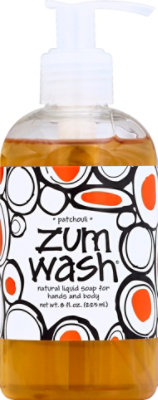 Zum Wash Patchouli Liquid Soap - 8 Fl. Oz. - Image 2