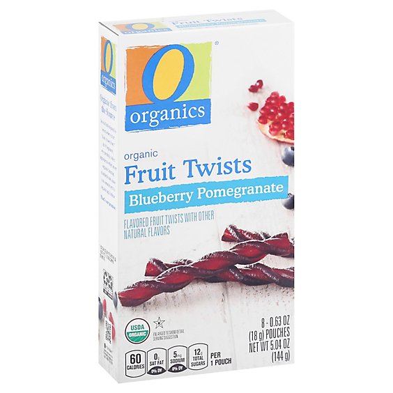 O Organics Organic Fruit Twists Blueberry Pomegranate - 8-0.63 Oz