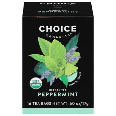 Choice Organic Teas Herbal Tea Organic Peppermint - 16 Count - Image 3