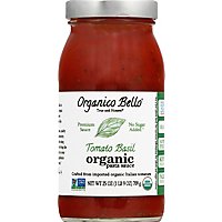 Organico Bello Pasta Sauce Organic Tomato Basil - 25 Oz - Image 2