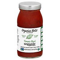 Organico Bello Pasta Sauce Organic Tomato Basil - 25 Oz - Image 1
