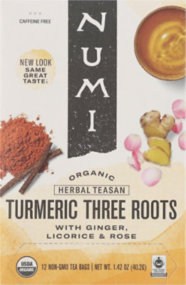 Numi Organic Tea Turmeric Three Roots - 1.42 Oz - Image 2