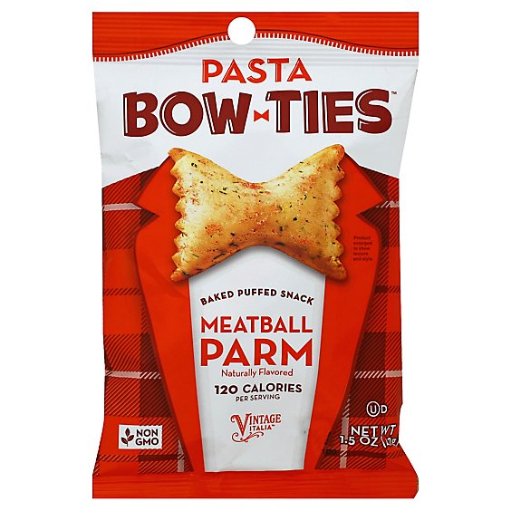 Pasta Chips Bow-Ties Pasta Snack Meatball Parm - 1.5 Oz